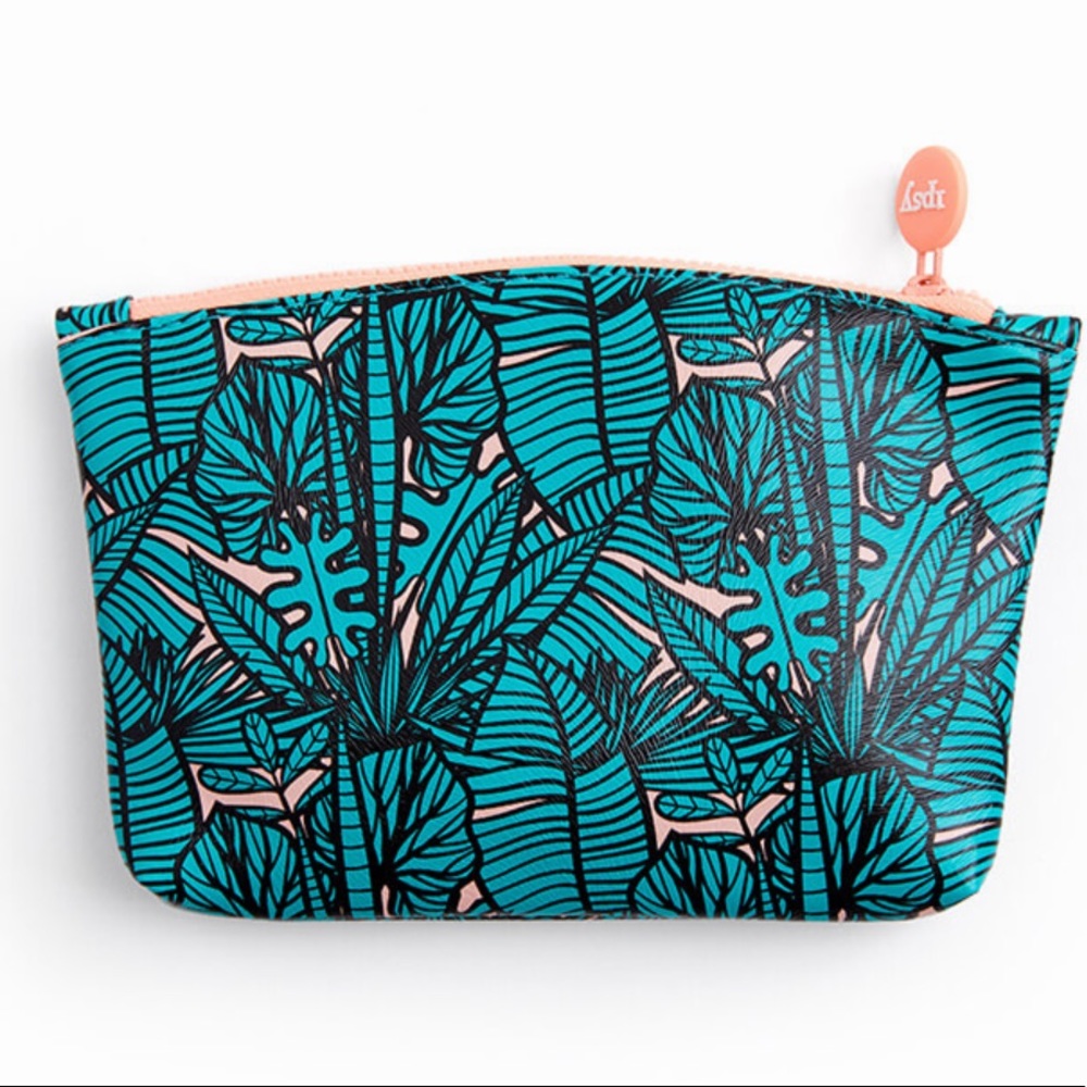 Ipsy Tropical Theme Cosmetic Clutch Glam Bag
